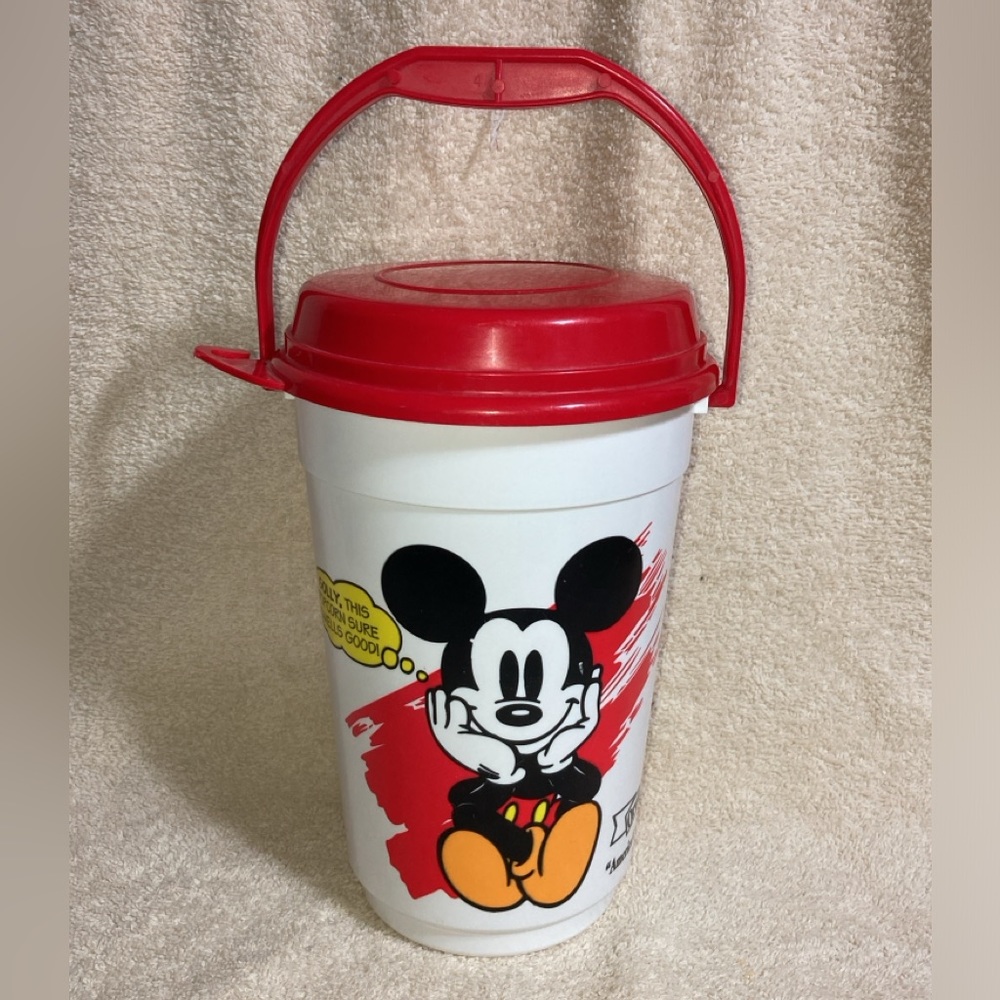 1992 DISNEY PARKS POPCORN BUCKET WHIRLEY ORVILLE REDENBACHER MICKEY MOUSE & GANG